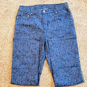 DG2 Stretch Floral Bootcut Jeans -NWT